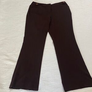 AK Anne Klein Brown stretch Pants